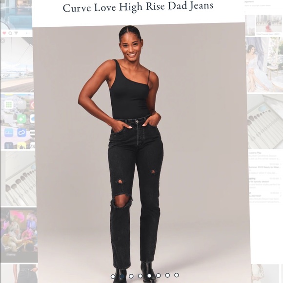 Brand new tags on Abercrombie Dad Jeans - Picture 2 of 9